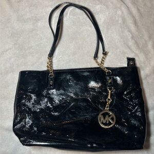 Michael Kors Jet Set Chain Patent Leather Tote Bag